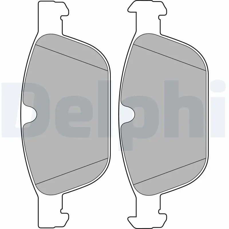 Bremsbelagsatz, Scheibenbremse DELPHI LP2140