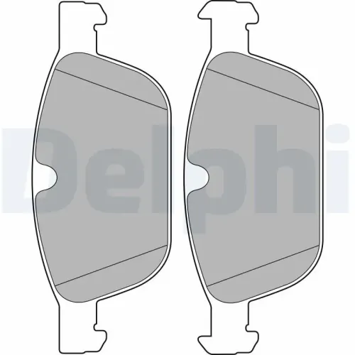Bremsbelagsatz, Scheibenbremse DELPHI LP2140 Bild Bremsbelagsatz, Scheibenbremse DELPHI LP2140