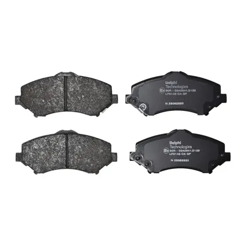 Bremsbelagsatz, Scheibenbremse DELPHI LP2143 Bild Bremsbelagsatz, Scheibenbremse DELPHI LP2143