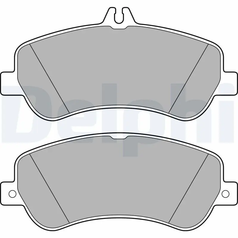 Bremsbelagsatz, Scheibenbremse DELPHI LP2146