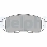 Bremsbelagsatz, Scheibenbremse Vorderachse DELPHI LP2148