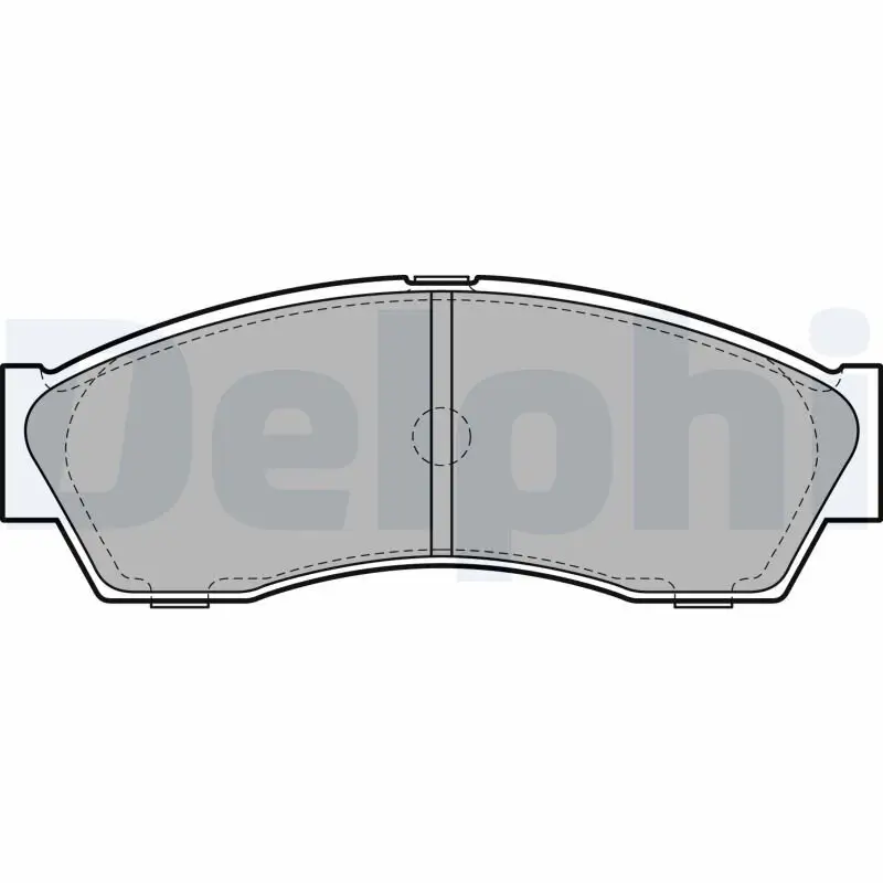 Bremsbelagsatz, Scheibenbremse Vorderachse DELPHI LP2159