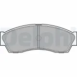 Bremsbelagsatz, Scheibenbremse Vorderachse DELPHI LP2159