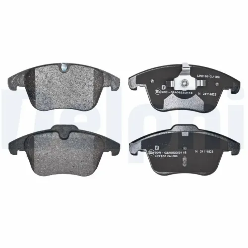 Bremsbelagsatz, Scheibenbremse DELPHI LP2165 Bild Bremsbelagsatz, Scheibenbremse DELPHI LP2165