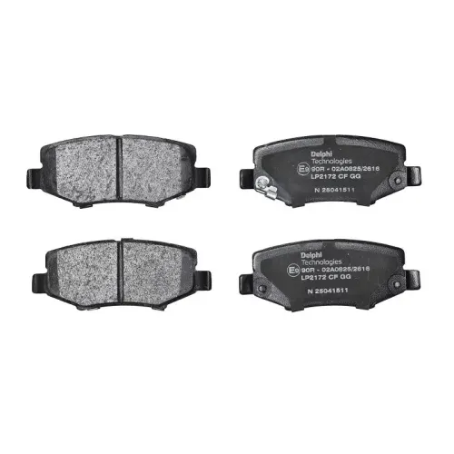 Bremsbelagsatz, Scheibenbremse Hinterachse DELPHI LP2172 Bild Bremsbelagsatz, Scheibenbremse Hinterachse DELPHI LP2172