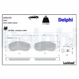 Bremsbelagsatz, Scheibenbremse Vorderachse DELPHI LP2173