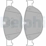 Bremsbelagsatz, Scheibenbremse DELPHI LP2189