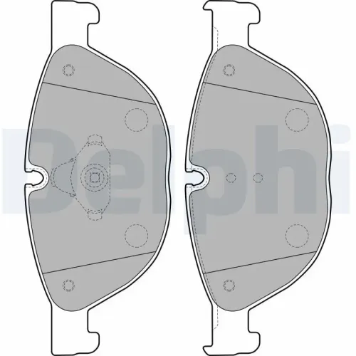 Bremsbelagsatz, Scheibenbremse DELPHI LP2189 Bild Bremsbelagsatz, Scheibenbremse DELPHI LP2189