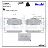 Bremsbelagsatz, Scheibenbremse DELPHI LP2190LC