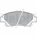 Bremsbelagsatz, Scheibenbremse DELPHI LP2194
