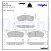 Bremsbelagsatz, Scheibenbremse Hinterachse DELPHI LP2197 Bild Bremsbelagsatz, Scheibenbremse Hinterachse DELPHI LP2197