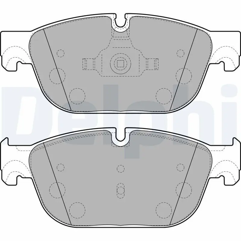 Bremsbelagsatz, Scheibenbremse DELPHI LP2198