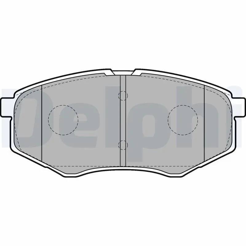 Bremsbelagsatz, Scheibenbremse DELPHI LP2227