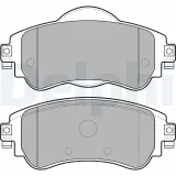 Bremsbelagsatz, Scheibenbremse Vorderachse DELPHI LP2228