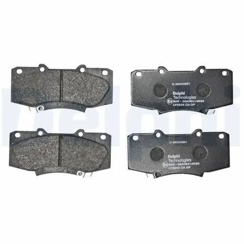 Bremsbelagsatz, Scheibenbremse DELPHI LP2244 Bild Bremsbelagsatz, Scheibenbremse DELPHI LP2244