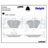 Bremsbelagsatz, Scheibenbremse DELPHI LP2245