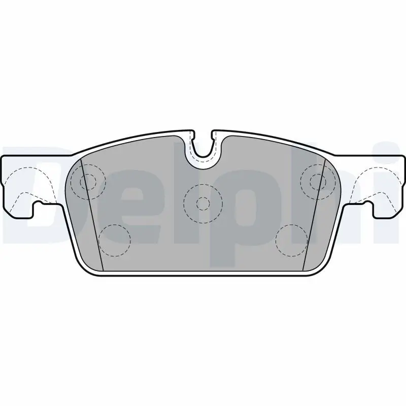 Bremsbelagsatz, Scheibenbremse DELPHI LP2248