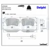 Bremsbelagsatz, Scheibenbremse DELPHI LP2249 Bild Bremsbelagsatz, Scheibenbremse DELPHI LP2249