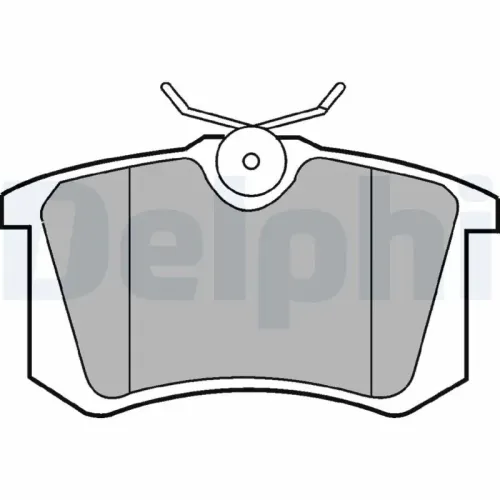 Bremsbelagsatz, Scheibenbremse DELPHI LP2255 Bild Bremsbelagsatz, Scheibenbremse DELPHI LP2255