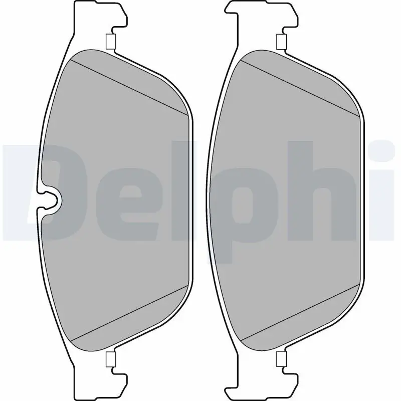 Bremsbelagsatz, Scheibenbremse DELPHI LP2292
