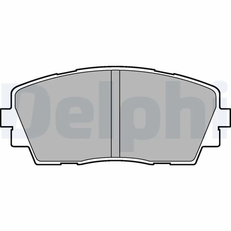 Bremsbelagsatz, Scheibenbremse DELPHI LP2296