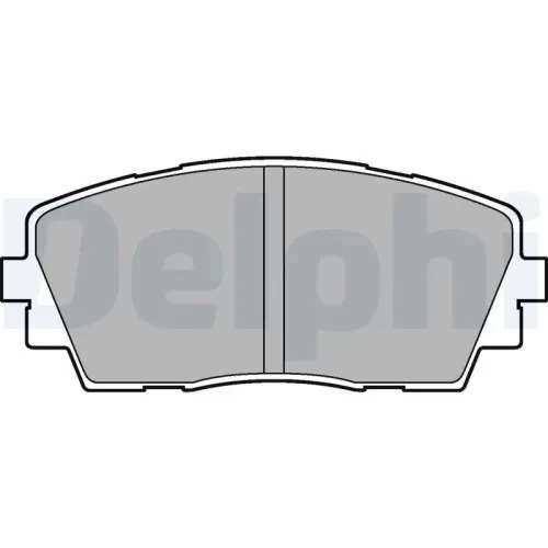 Bremsbelagsatz, Scheibenbremse DELPHI LP2296 Bild Bremsbelagsatz, Scheibenbremse DELPHI LP2296