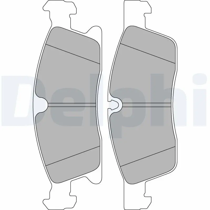 Bremsbelagsatz, Scheibenbremse DELPHI LP2298