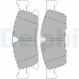 Bremsbelagsatz, Scheibenbremse DELPHI LP2298