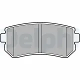 Bremsbelagsatz, Scheibenbremse DELPHI LP2303