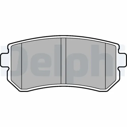 Bremsbelagsatz, Scheibenbremse DELPHI LP2303 Bild Bremsbelagsatz, Scheibenbremse DELPHI LP2303