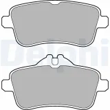 Bremsbelagsatz, Scheibenbremse DELPHI LP2443