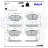 Bremsbelagsatz, Scheibenbremse Vorderachse DELPHI LP2476 Bild Bremsbelagsatz, Scheibenbremse Vorderachse DELPHI LP2476