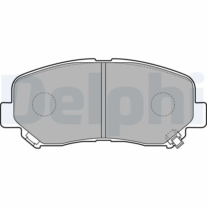 Bremsbelagsatz, Scheibenbremse Vorderachse DELPHI LP2481