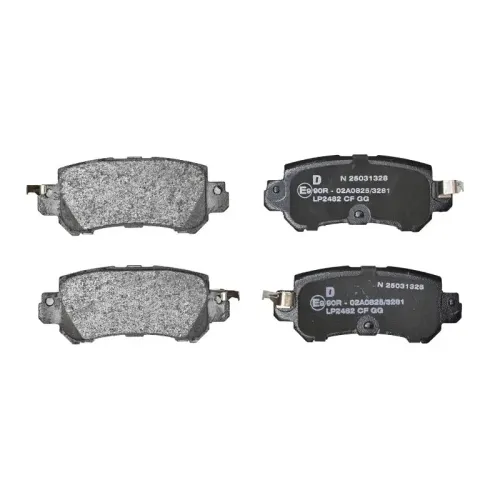 Bremsbelagsatz, Scheibenbremse Hinterachse DELPHI LP2482 Bild Bremsbelagsatz, Scheibenbremse Hinterachse DELPHI LP2482