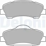 Bremsbelagsatz, Scheibenbremse Vorderachse DELPHI LP2485
