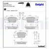 Bremsbelagsatz, Scheibenbremse Hinterachse DELPHI LP2486 Bild Bremsbelagsatz, Scheibenbremse Hinterachse DELPHI LP2486