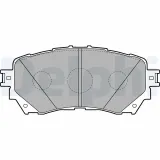 Bremsbelagsatz, Scheibenbremse Vorderachse DELPHI LP2487