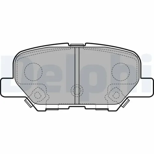 Bremsbelagsatz, Scheibenbremse DELPHI LP2501 Bild Bremsbelagsatz, Scheibenbremse DELPHI LP2501