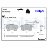 Bremsbelagsatz, Scheibenbremse DELPHI LP2504