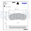 Bremsbelagsatz, Scheibenbremse Vorderachse DELPHI LP259
