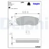 Bremsbelagsatz, Scheibenbremse DELPHI LP261