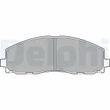 Bremsbelagsatz, Scheibenbremse DELPHI LP2694