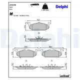 Bremsbelagsatz, Scheibenbremse Vorderachse DELPHI LP2695