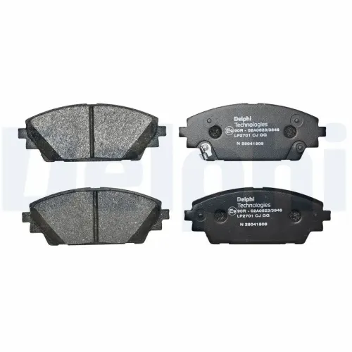 Bremsbelagsatz, Scheibenbremse DELPHI LP2701 Bild Bremsbelagsatz, Scheibenbremse DELPHI LP2701