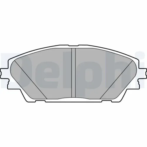 Bremsbelagsatz, Scheibenbremse DELPHI LP2701 Bild Bremsbelagsatz, Scheibenbremse DELPHI LP2701