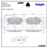 Bremsbelagsatz, Scheibenbremse Vorderachse DELPHI LP2718 Bild Bremsbelagsatz, Scheibenbremse Vorderachse DELPHI LP2718