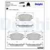 Bremsbelagsatz, Scheibenbremse DELPHI LP2764 Bild Bremsbelagsatz, Scheibenbremse DELPHI LP2764