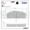 Bremsbelagsatz, Scheibenbremse DELPHI LP30 Bild Bremsbelagsatz, Scheibenbremse DELPHI LP30