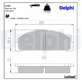 Bremsbelagsatz, Scheibenbremse DELPHI LP30