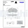 Bremsbelagsatz, Scheibenbremse DELPHI LP3136LC